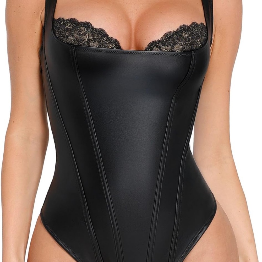 Sleek Black Shapewear Bodysuit
